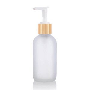 100 Empty Refillable Frosted Glass Pump Bottles Container For Bath Shower Shampoo Hair-Conditioner Cleanser Makeup Liquids